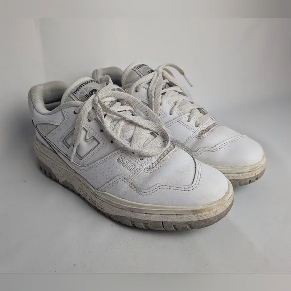New Balance 550 White and silver BB550 sneakers Women Size 6 90' Style - Picture 4 of 13